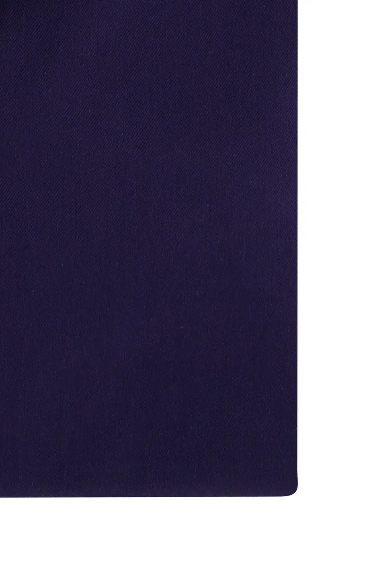Eterna donkerblauw overhemd katoen comfort fit