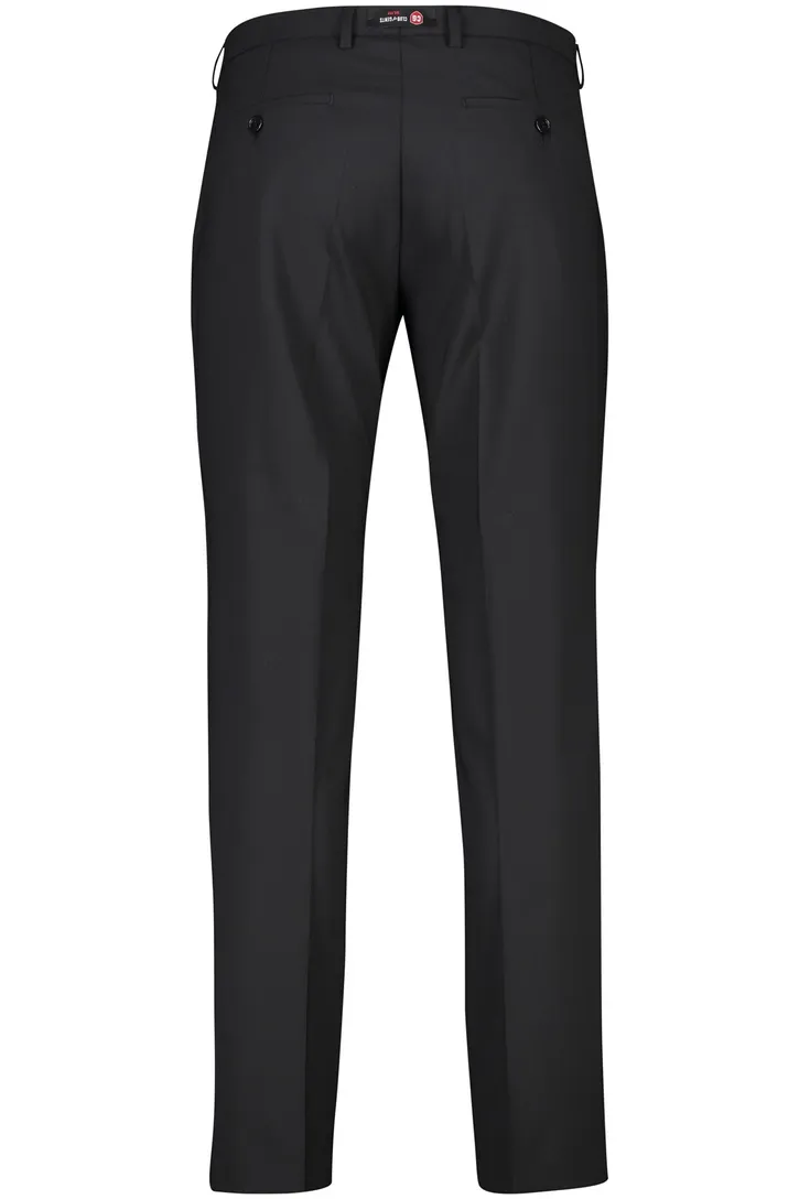 Club of Gents slim fit pantalon zwart effen