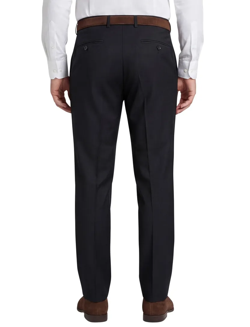 Club of Gents slim fit pantalon zwart effen