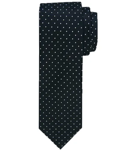 Profuomo Profuomo stropdas zwart met print