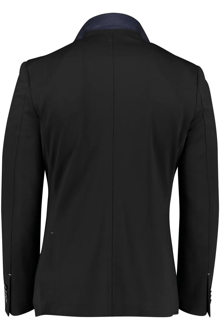Blue Industry colbert mix & match zwart effen slim fit met borstzak