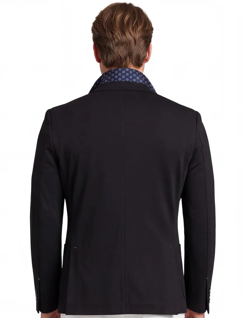 Blue Industry colbert mix & match zwart effen slim fit met borstzak