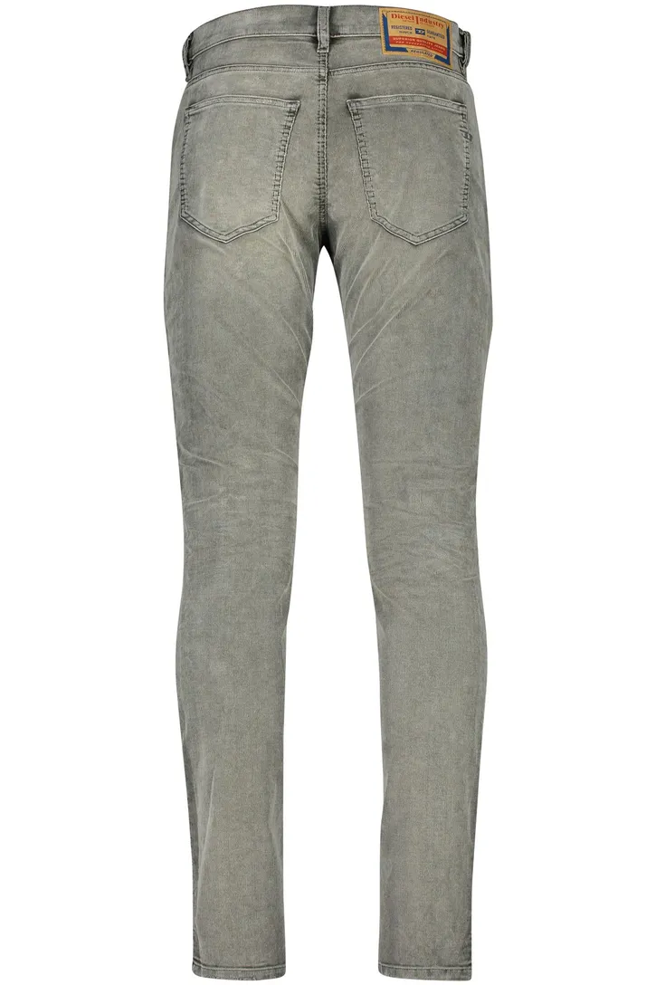 Diesel jeans D-strukt grijs effen denim normale fit