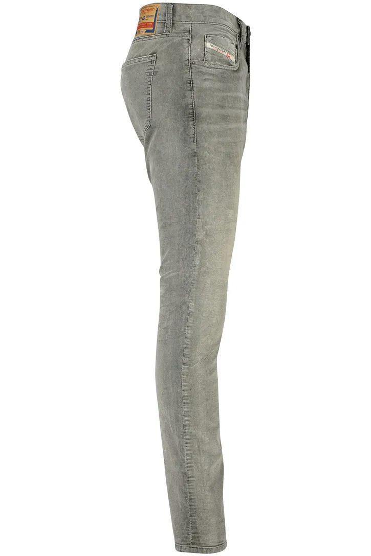 Diesel jeans D-strukt grijs effen denim normale fit