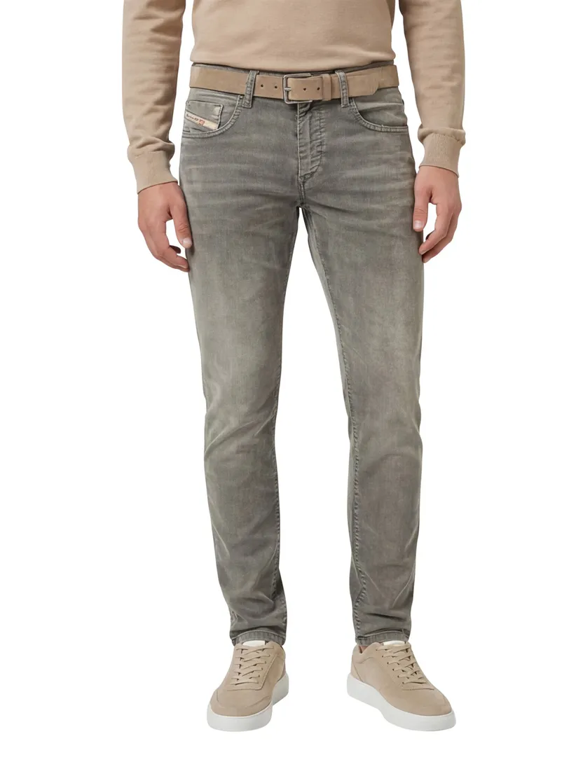 Diesel jeans D-strukt grijs effen denim normale fit