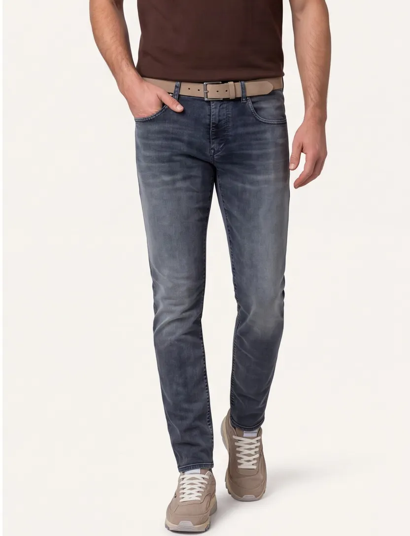 Diesel jeans D-strukt donkerblauw effen denim normale fit