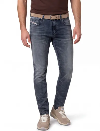 Diesel Diesel jeans D-strukt donkerblauw effen denim normale fit