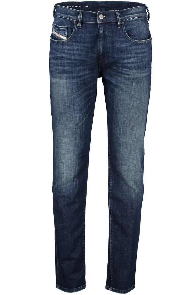 Diesel jeans D-strukt donkerblauw effen denim
