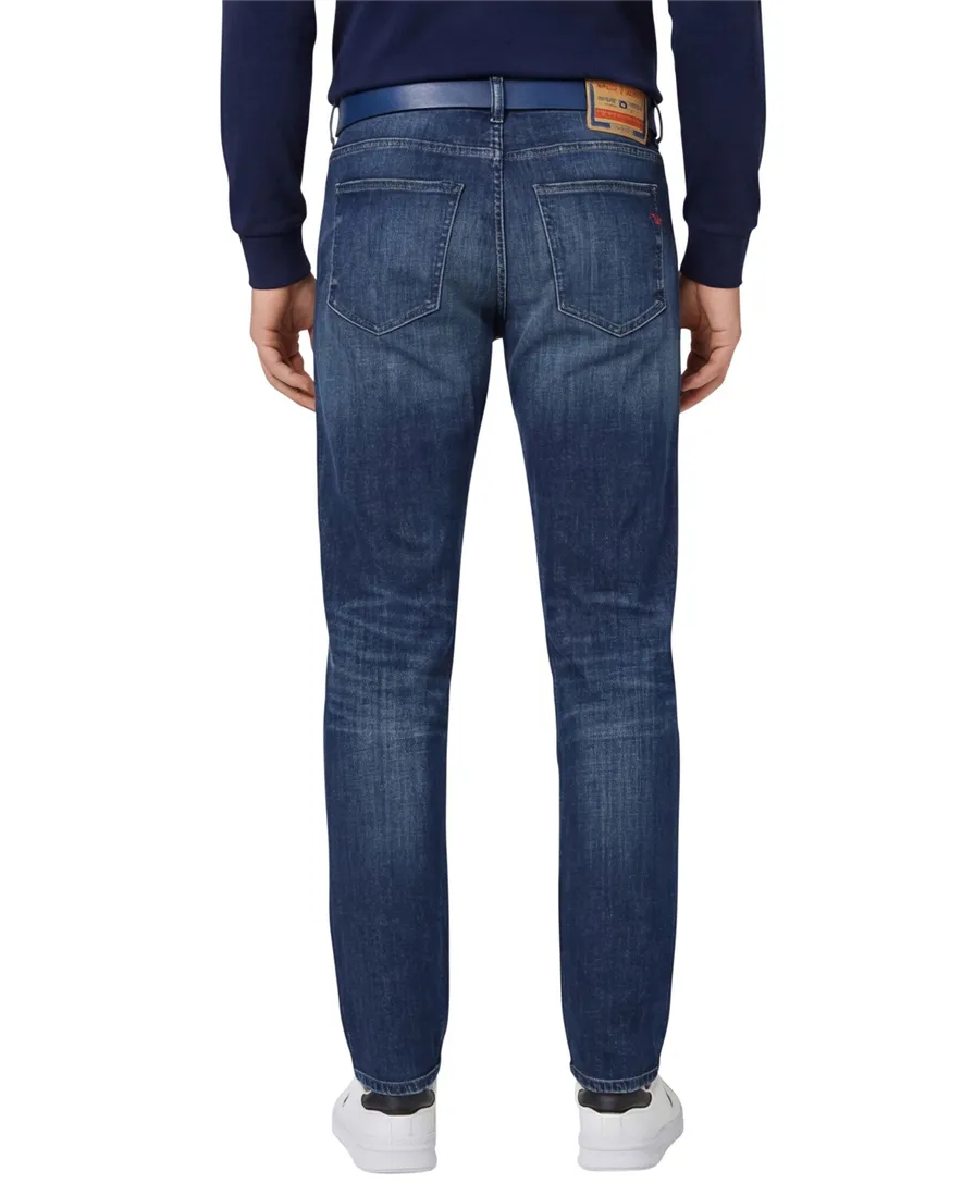Diesel jeans D-strukt donkerblauw effen denim