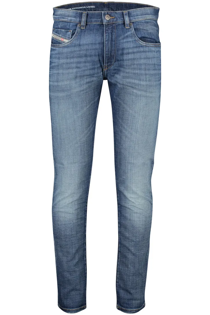 Diesel jeans blauw D-strukt 5-p effen denim