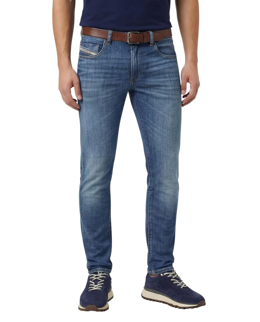 Diesel jeans blauw D-strukt 5-p effen denim