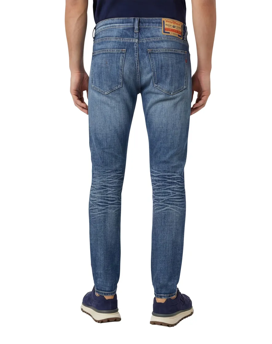 Diesel jeans blauw effen denim D-strukt
