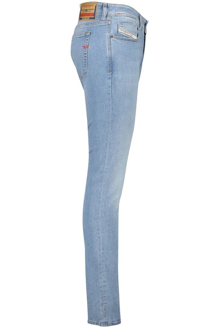 Diesel jeans Sleenker lichtblauw effen denim 5-p