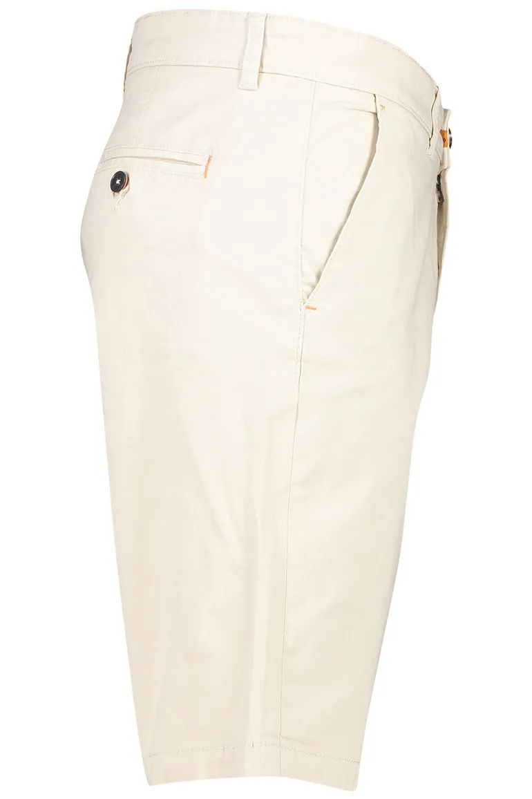 A Fish Named Fred korte broek beige met stretch