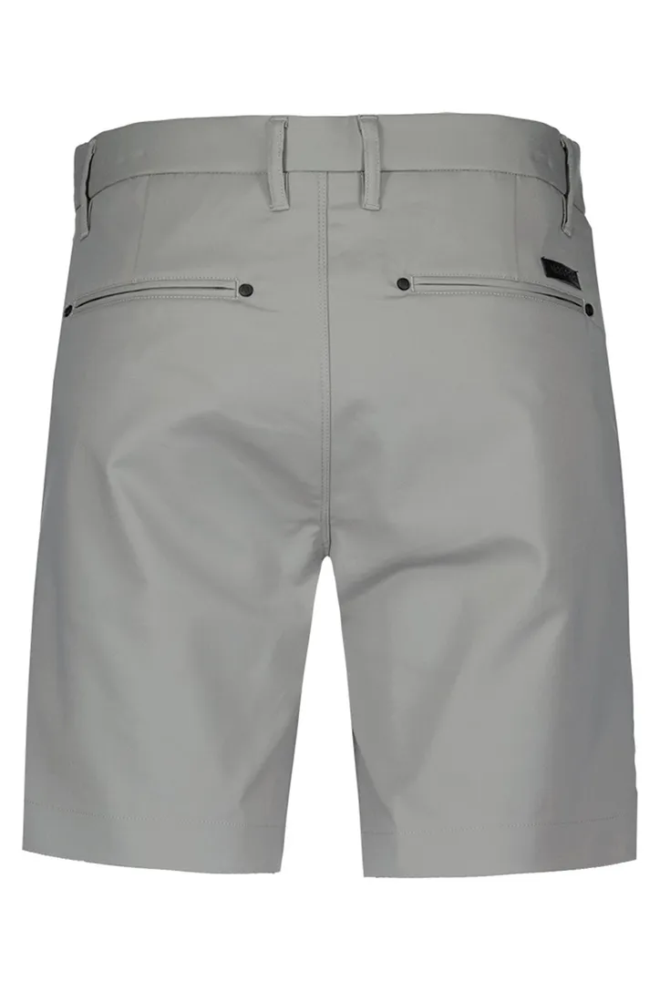 Airforce bermuda grijs slim fit insteekzakken