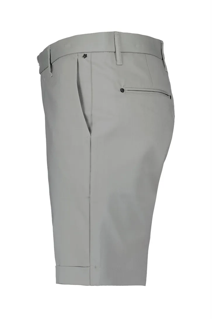 Airforce bermuda grijs slim fit insteekzakken