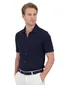Airforce overhemd donkerblauw katoen korte mouw