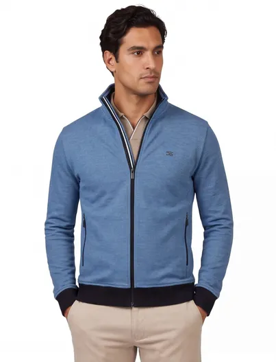 Baileys Baileys vest blauw katoen