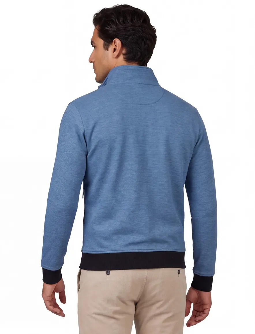 Baileys vest cobalt katoen