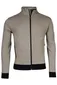 Baileys khaki vest effen katoen met rits