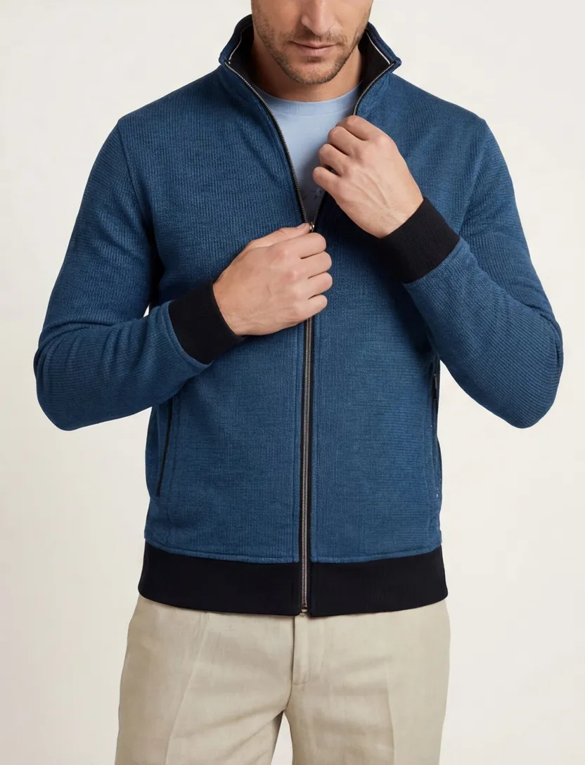 katoenen Baileys vest donkerblauw