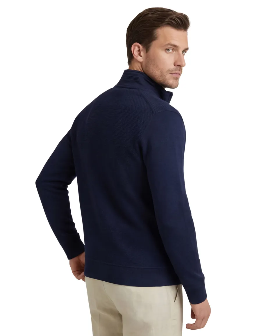 Vest Baileys donkerblauw katoen