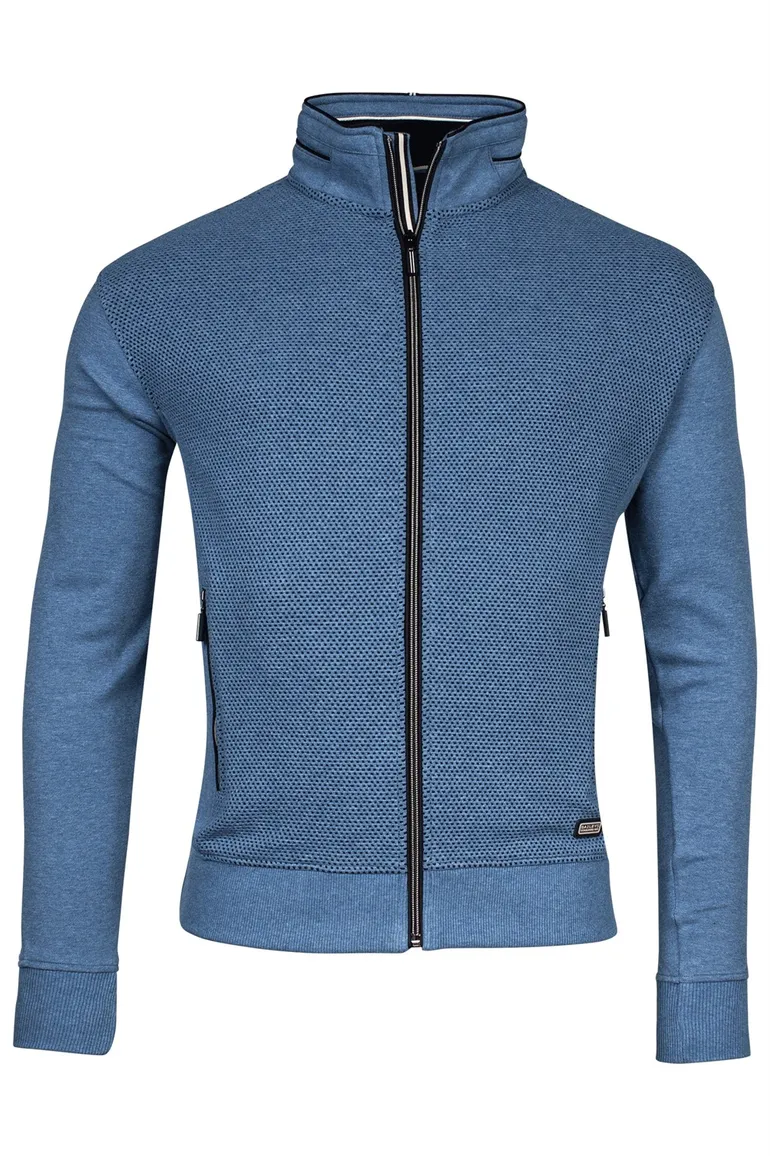 Baileys vest rits katoen blauw