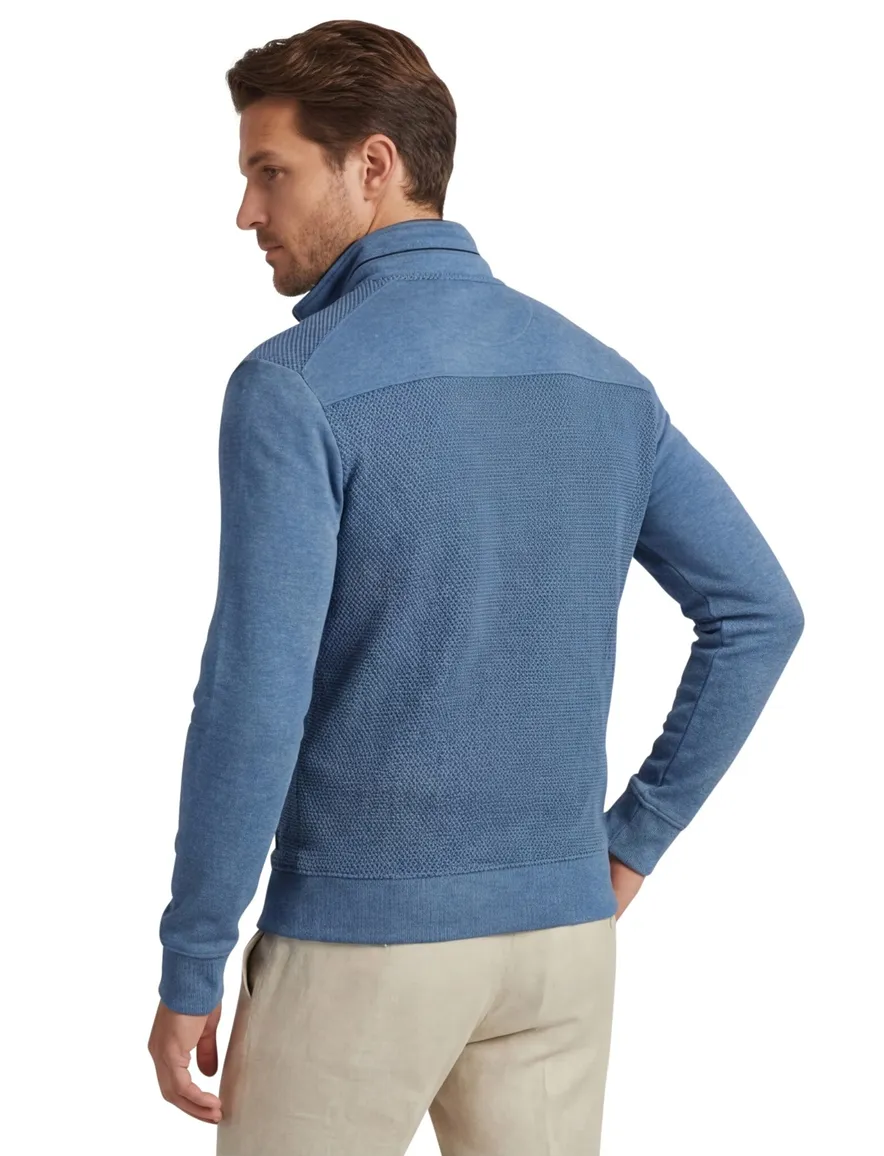 Baileys vest rits katoen blauw
