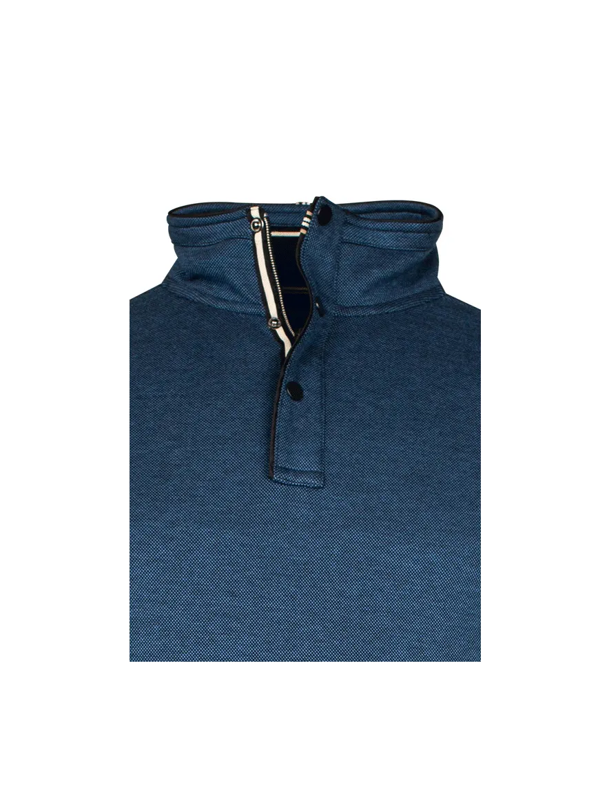 Baileys trui donkerblauw half-zip