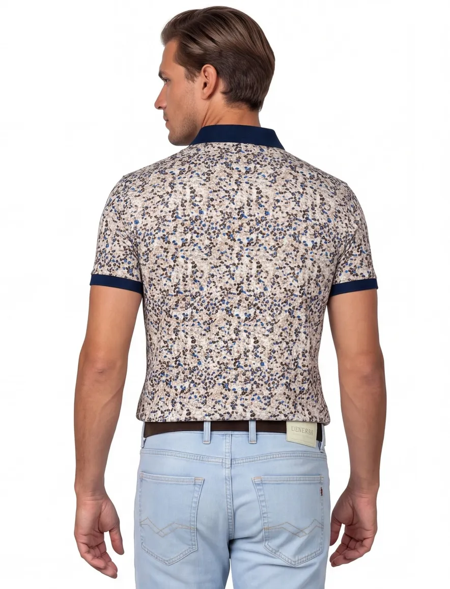 Baileys polo beige katoen