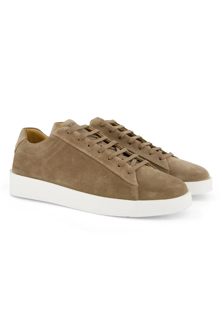 Blackstone lage schoen bruin suede