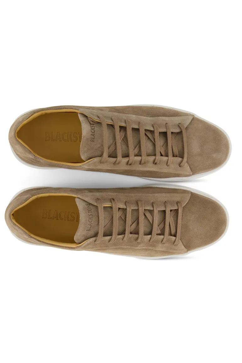Blackstone lage schoen bruin suede