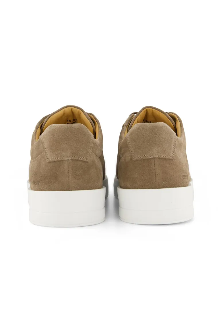 Blackstone lage schoen bruin suede