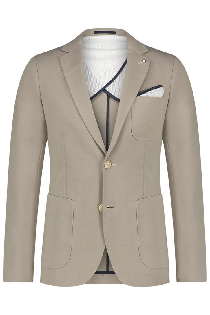 Blue Industry colbert beige effen