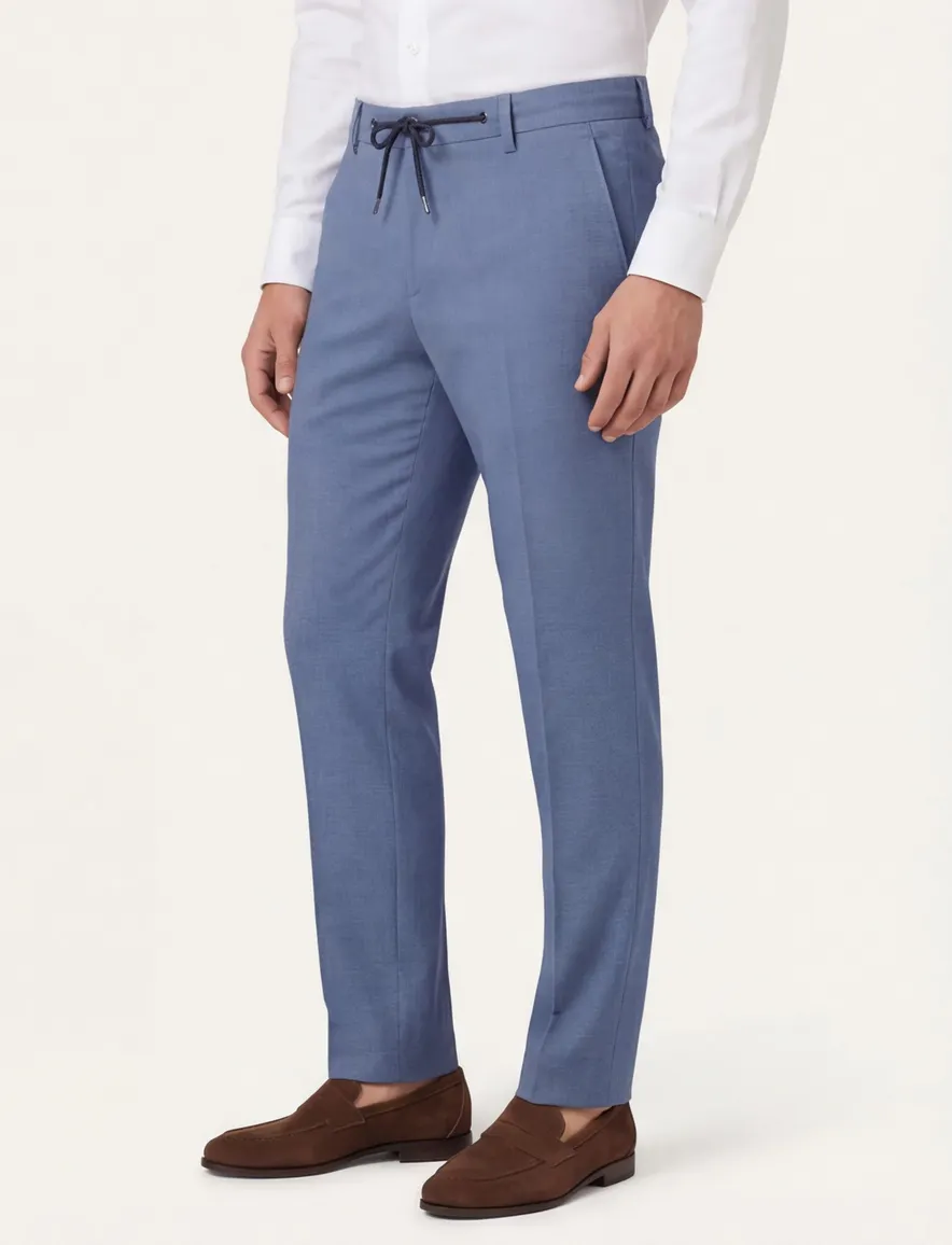 Blue Industry pantalon blauw effen