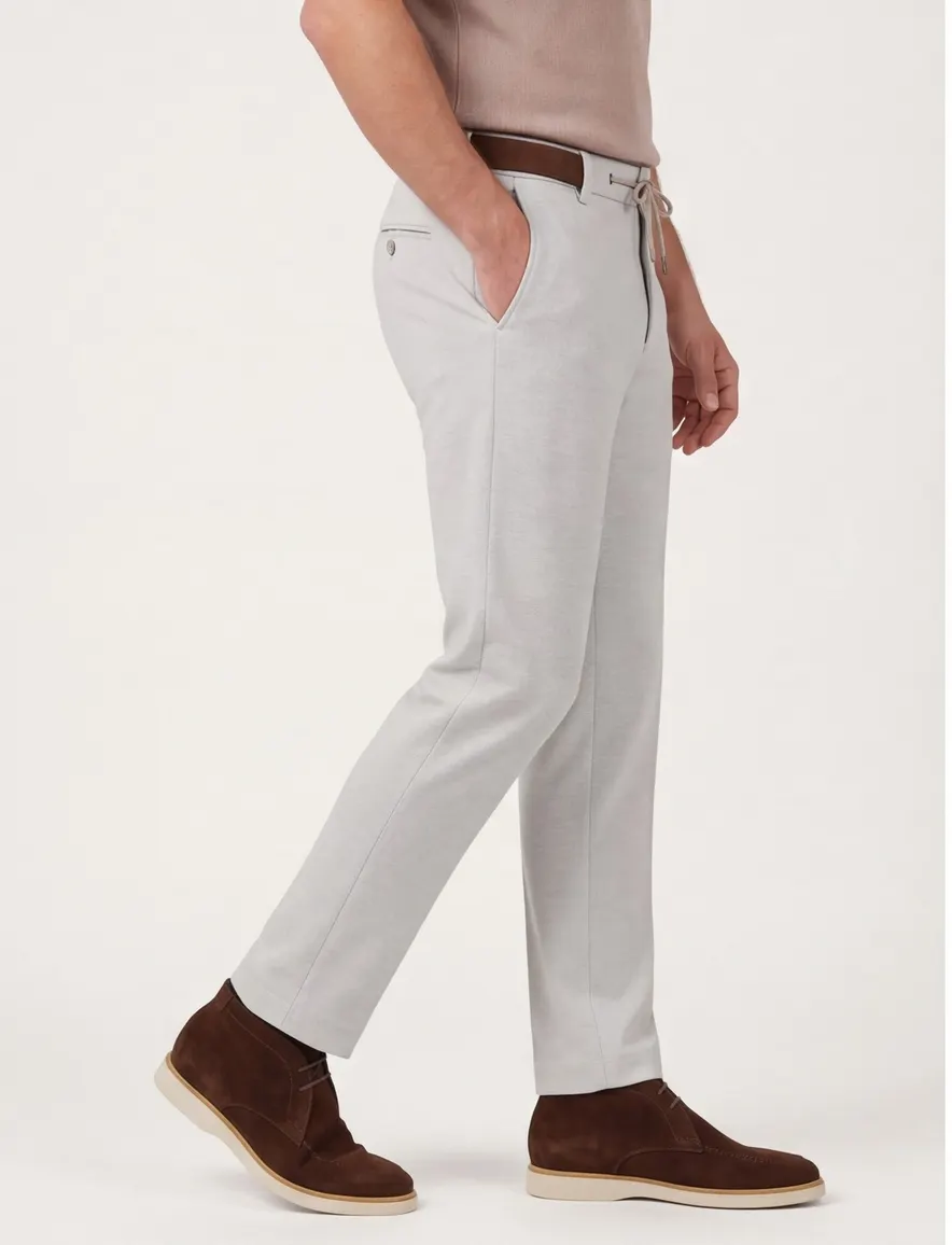 Blue Industry pantalon wit uni