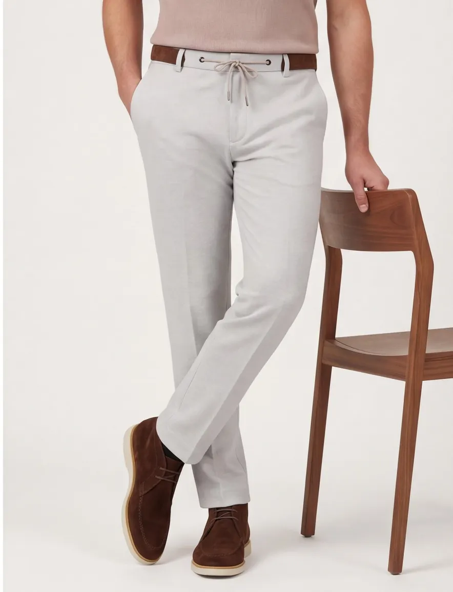 Blue Industry pantalon wit uni