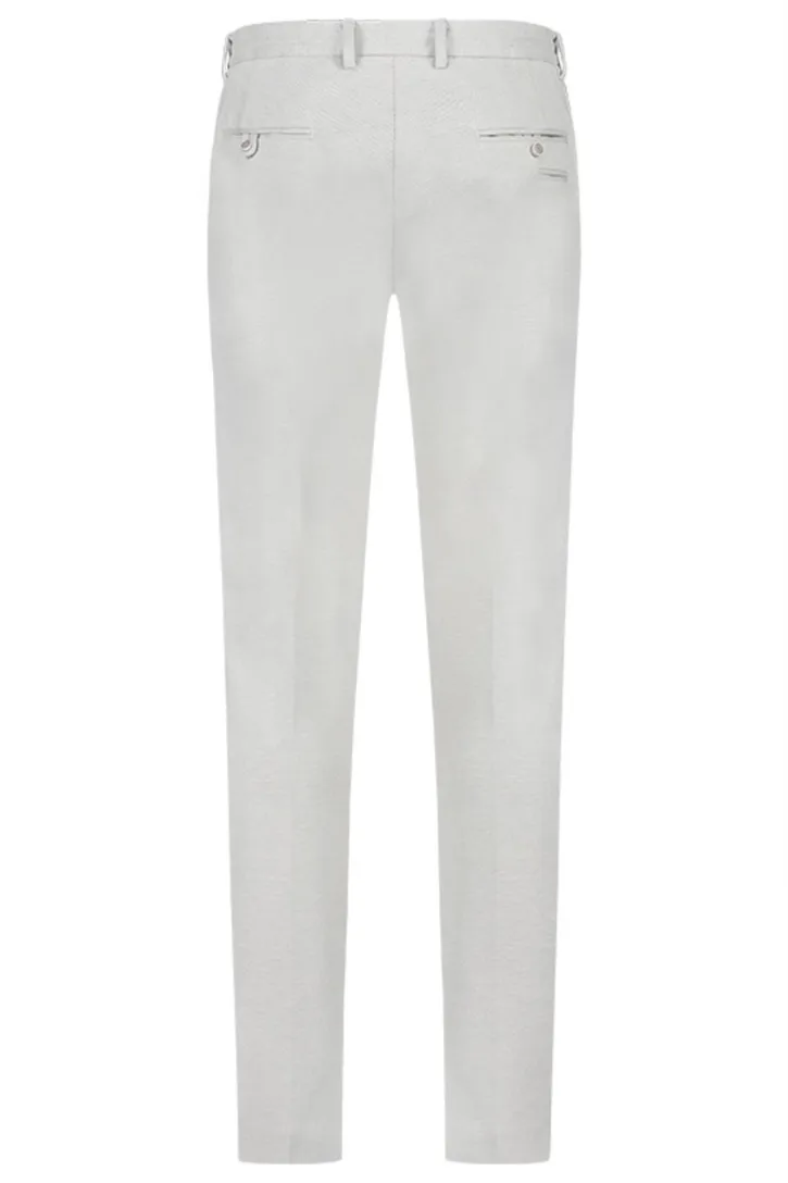 Blue Industry pantalon wit effen