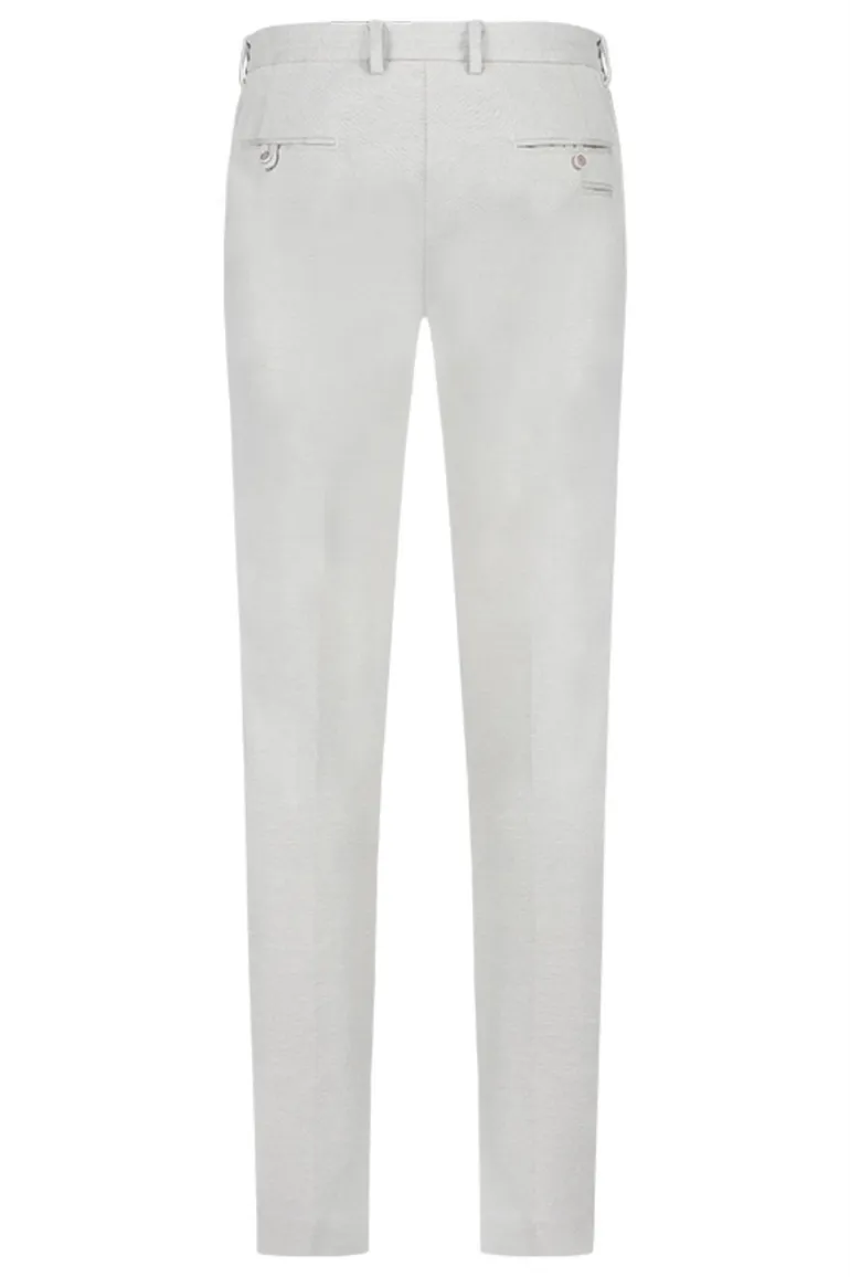Blue Industry pantalon wit effen