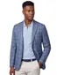 Blue Industry colbert blauw geruit