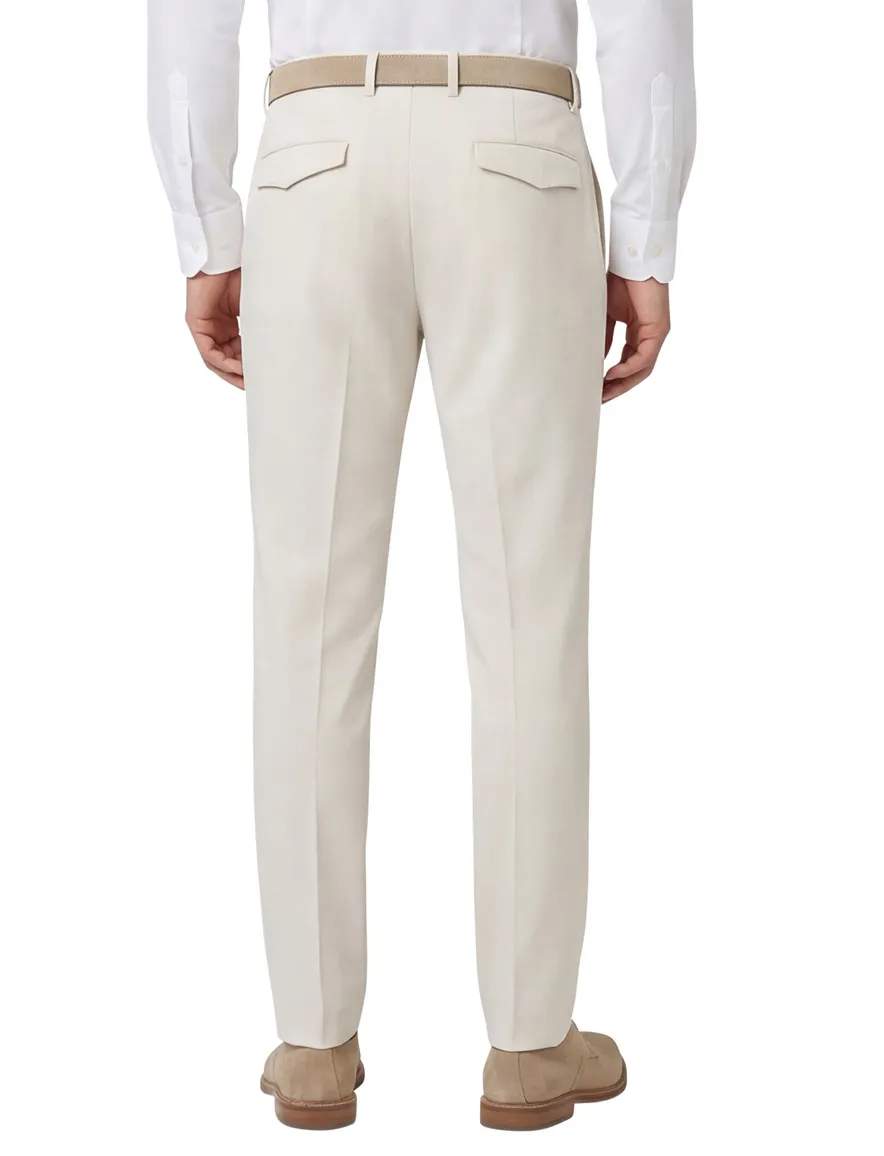 Blue Industry pantalon wit effen