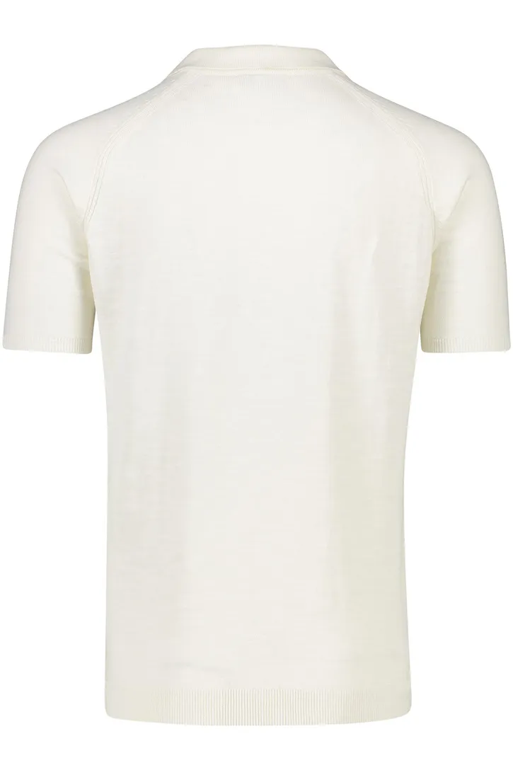 Katoenen Blue Industry polo wijde fit wit