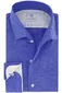Blauw gemêleerd Blue Industry overhemd linnen slim fit