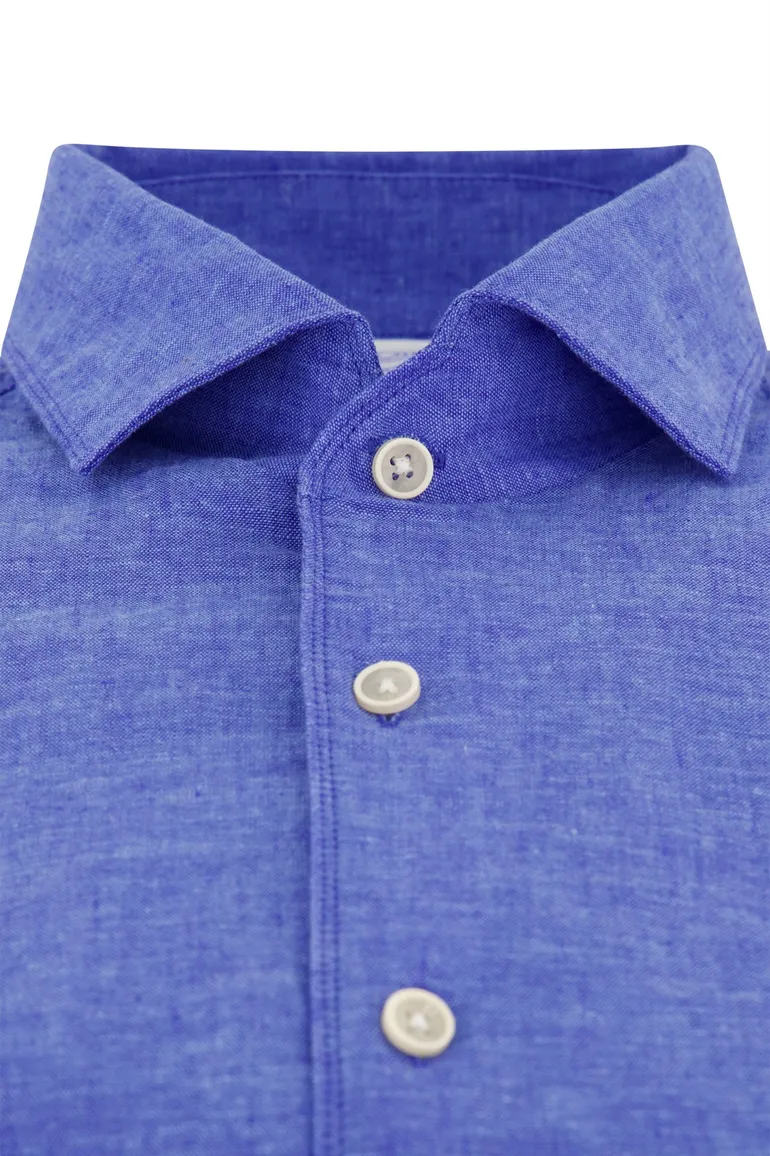 Blue Industry overhemd blauw effen
