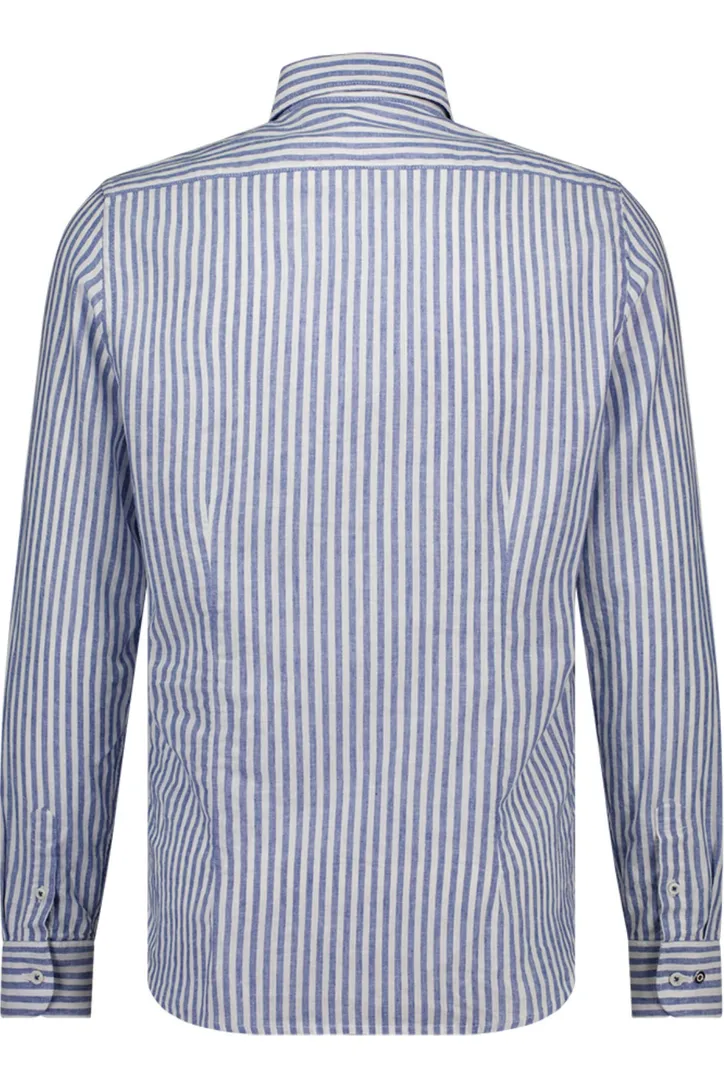 casual overhemd Blue industry blauw gestreept