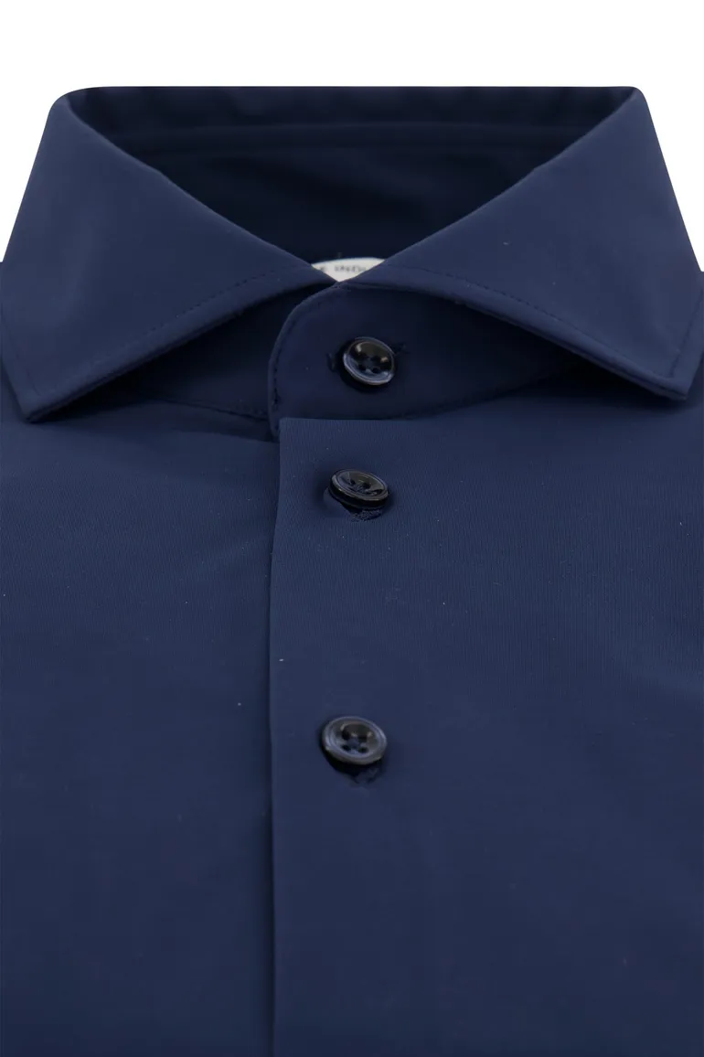 Blue Industry overhemd navy 24/7 stretch