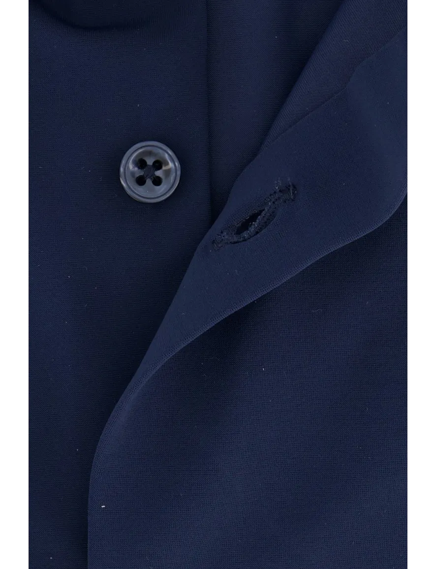 Blue Industry overhemd slim fit donkerblauw 24/7 stretch