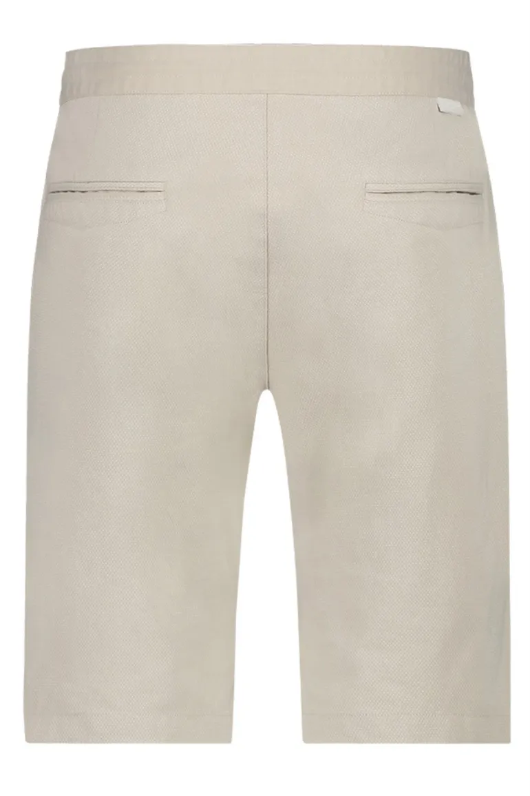 Blue Industry bermuda beige effen