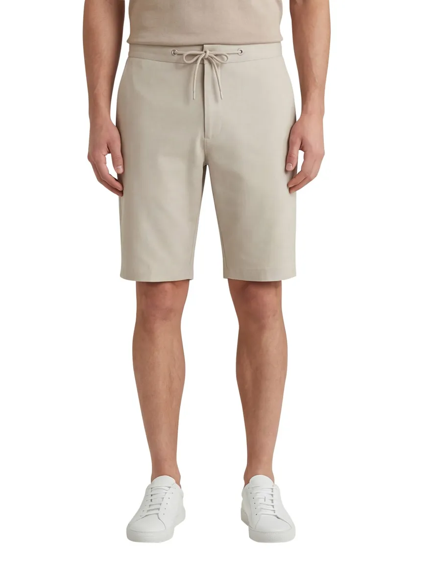Blue Industry bermuda beige effen