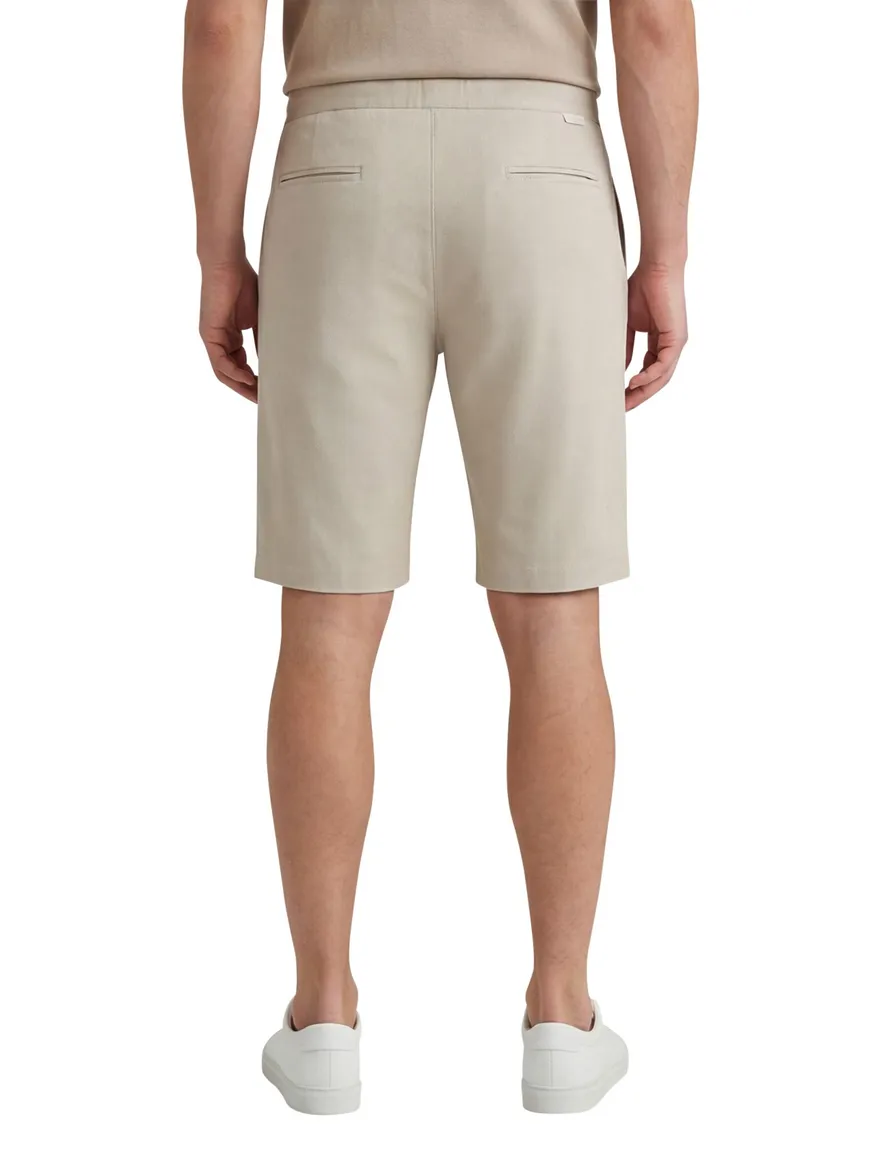Blue Industry bermuda beige effen